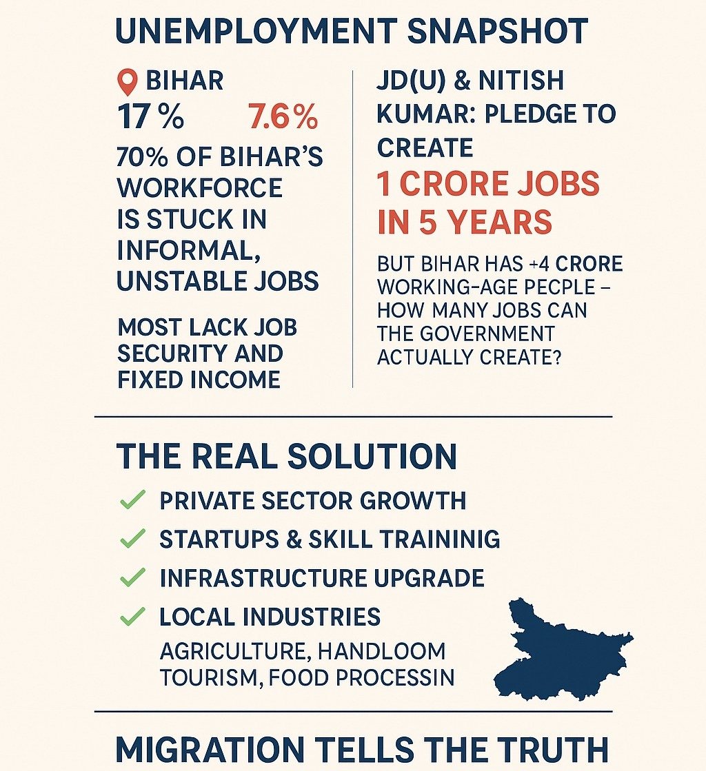 Bihar’s Job Crisis: A Political Promise or a Real Need?