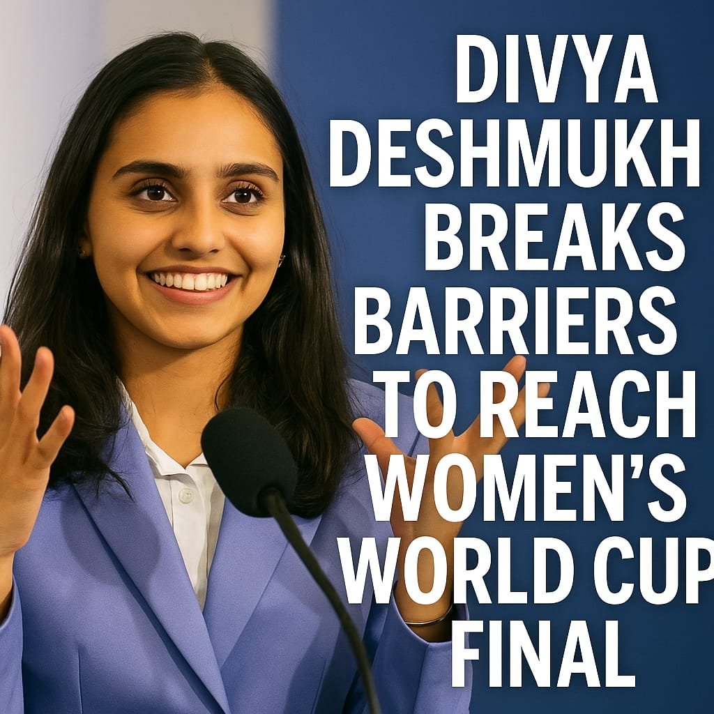 Divya Deshmukh Breaks Barriers to Reach Women’s World Cup Final