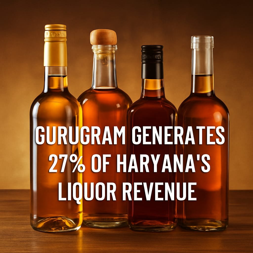 Gurugram Drives 27% of Haryana’s Record ₹13,442 Cr Liquor Revenue Amid Auction Controversy