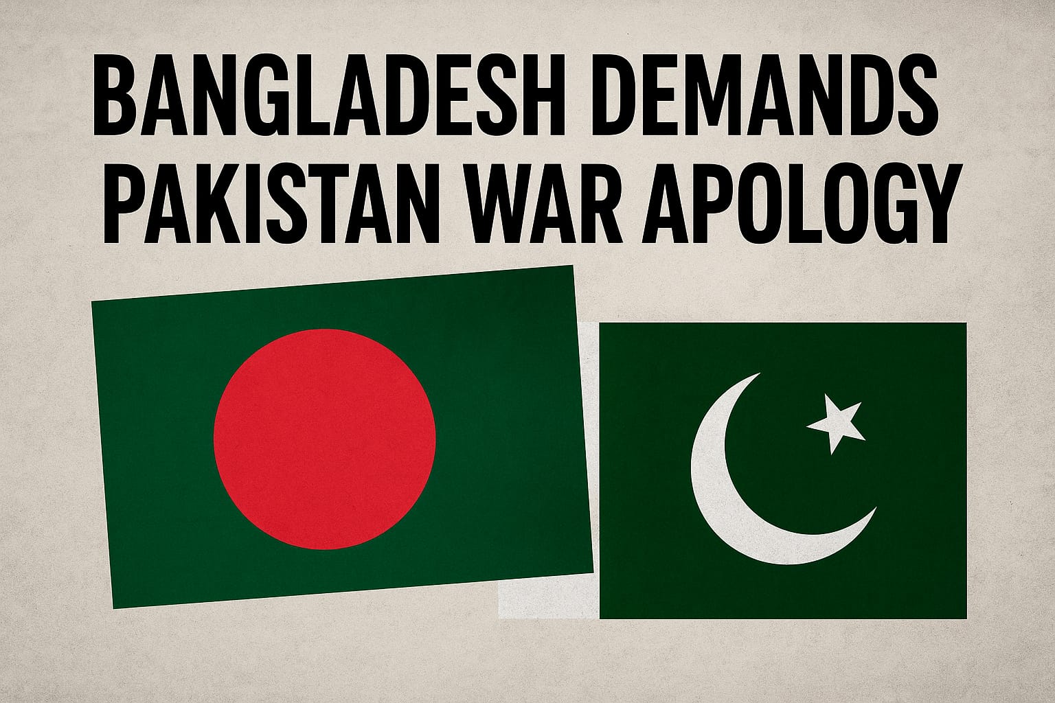 Bangladesh’s Demand for Pakistan’s War Apology: A Longstanding Issue