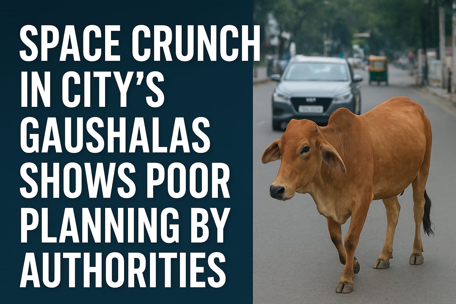 Space Crunch in City’s Gaushalas Shows Poor Planning by Authorities