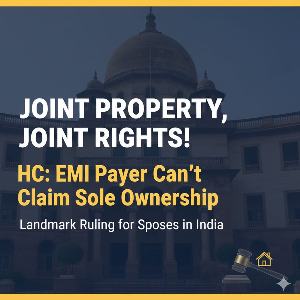 Delhi High Court Affirms Equal Rights in Joint Property Ownership