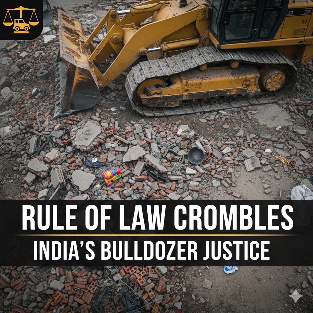 Justice Crumbles When the Bulldozer Casts Its Shadow on India’s Rule of Law