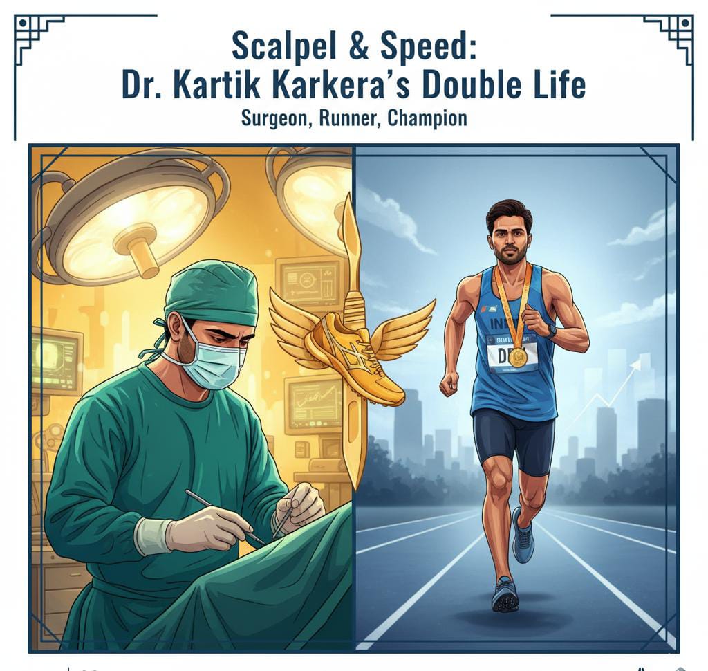 Scalpel and Speed: The Double Life of Surgeon-Runner Dr. Kartik Karkera