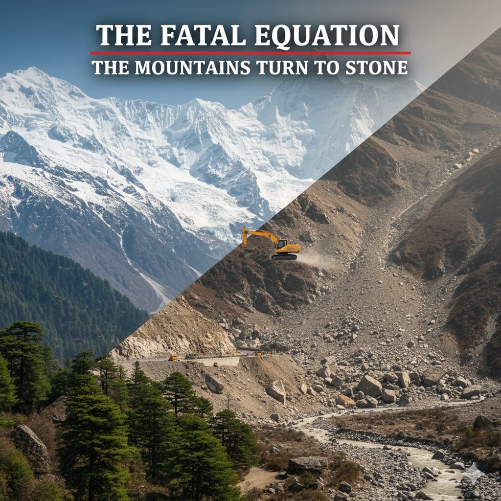 The Stone Peaks: How Himalayan Glaciers are Turning from White to Bare Rock