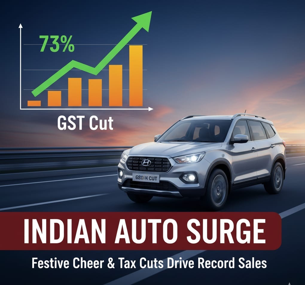 Indian Auto Industry Shifts into High Gear: GST Cut and Festive Cheer Fuel Sales Surge