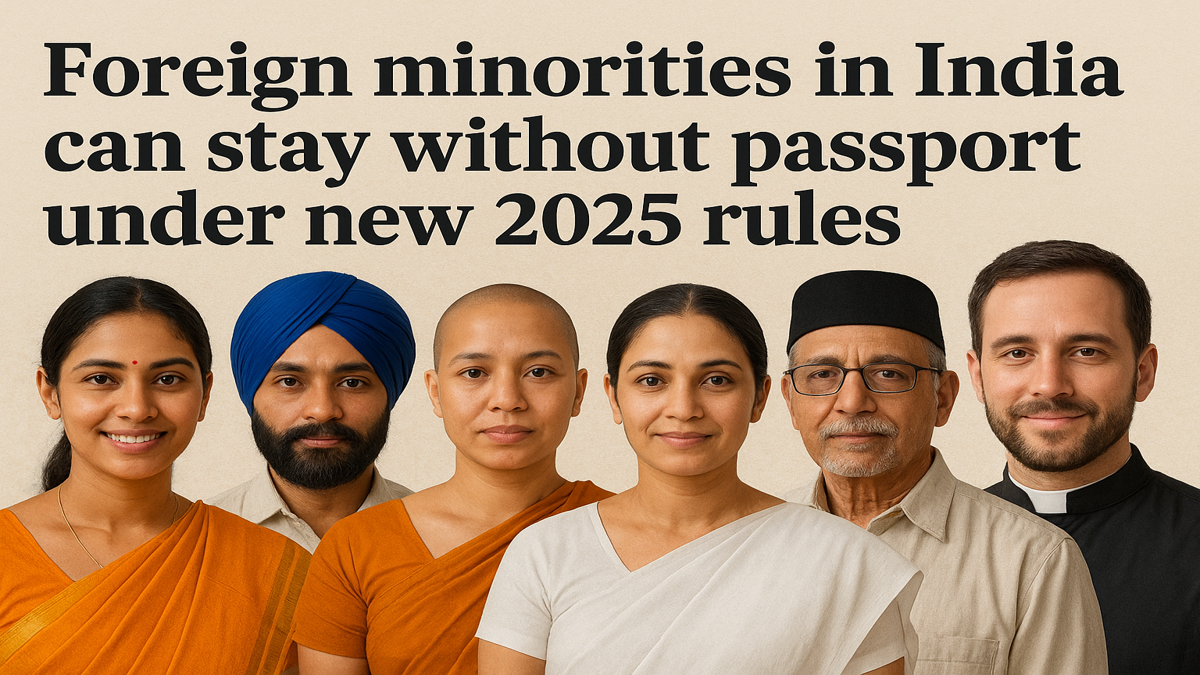 Foreign Minorities Allowed to Stay in India Without Passport Under New Rules